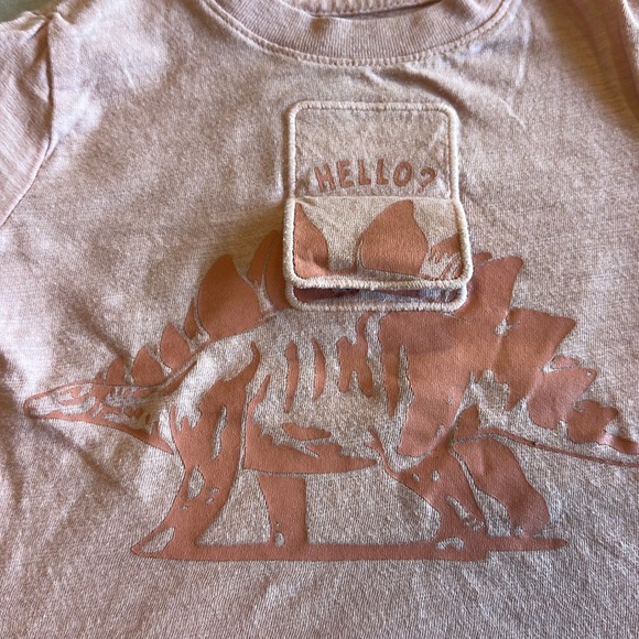 GAP Kids - Light Pink Short Sleeve Dino Tee - Picture 2 of 4